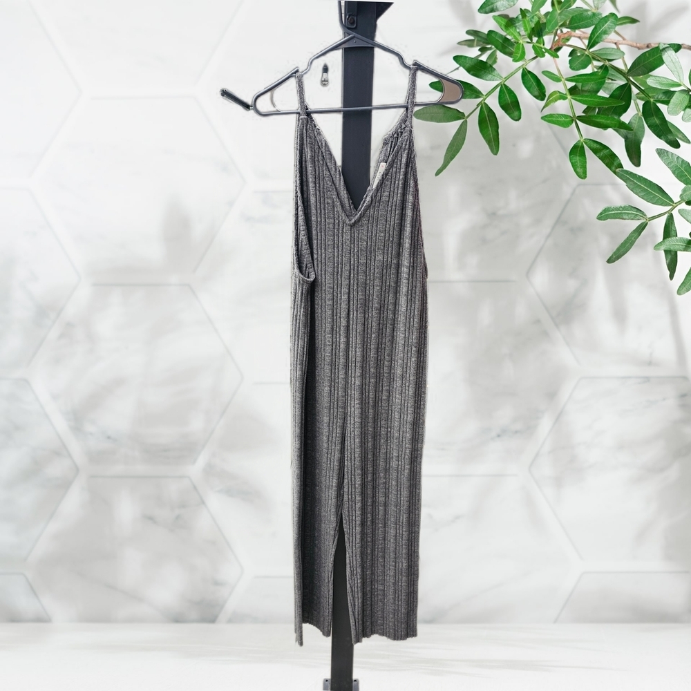 Le Lis Jumpsuit Gray Loose Fit Tank Womens